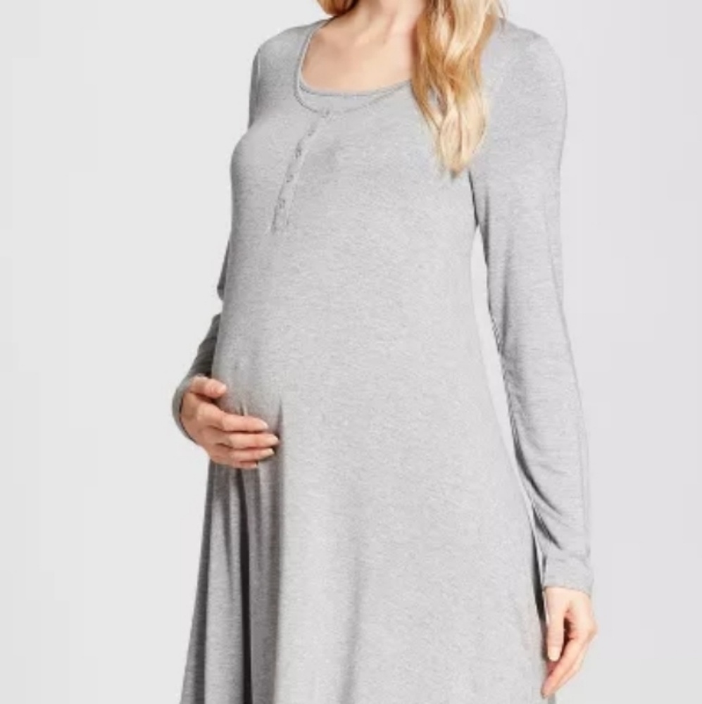 Isabel Maternity Nursing Sleep Dress Large